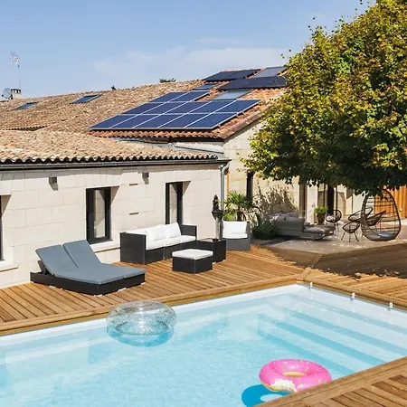 Saltwater Pool, Ac, & 6 Large Bedrooms * Montagne (Gironde)